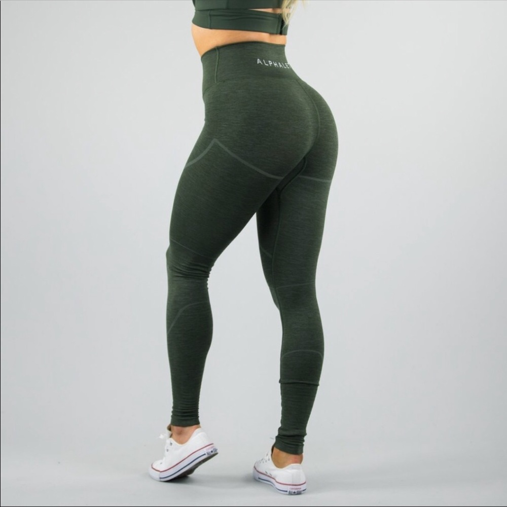ISO FOREST GREEN ALPHALETE LEGGING